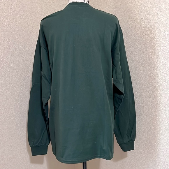 Hawaii Long Sleeve Green Tee Top Cotton Blend - Picture 2 of 5